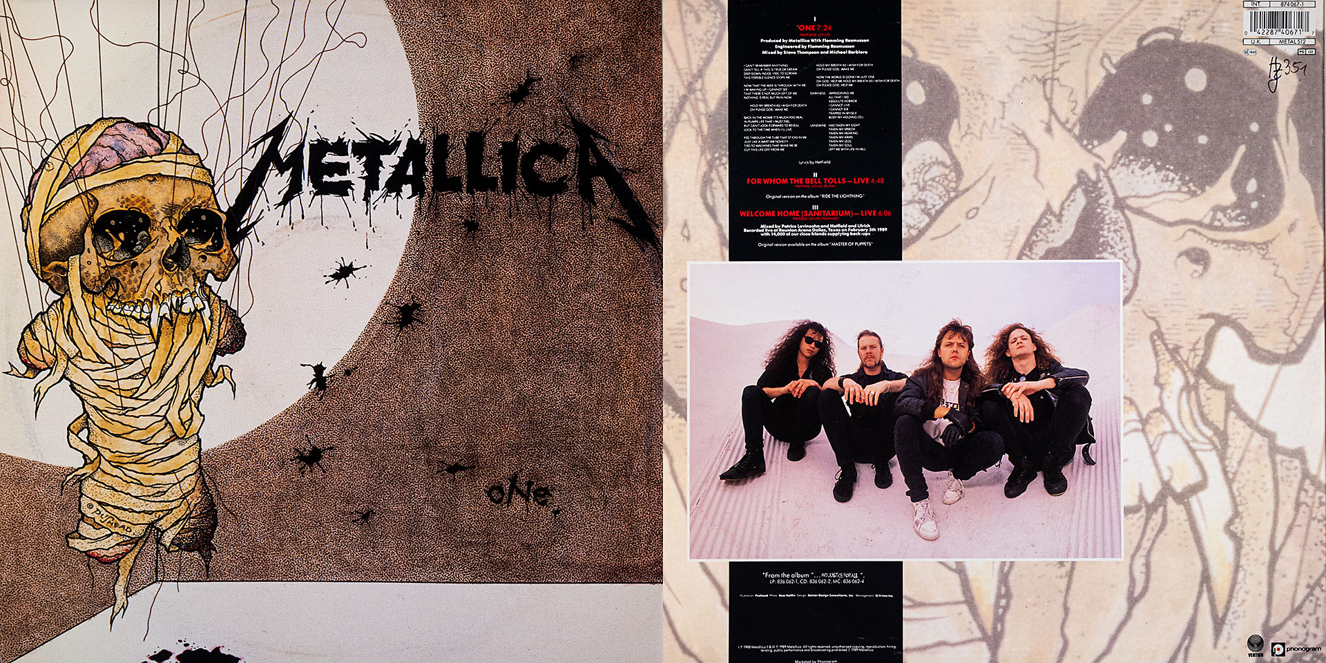 METALLICA - One - For The Bell Tolls - Welcome Home - METALLICA